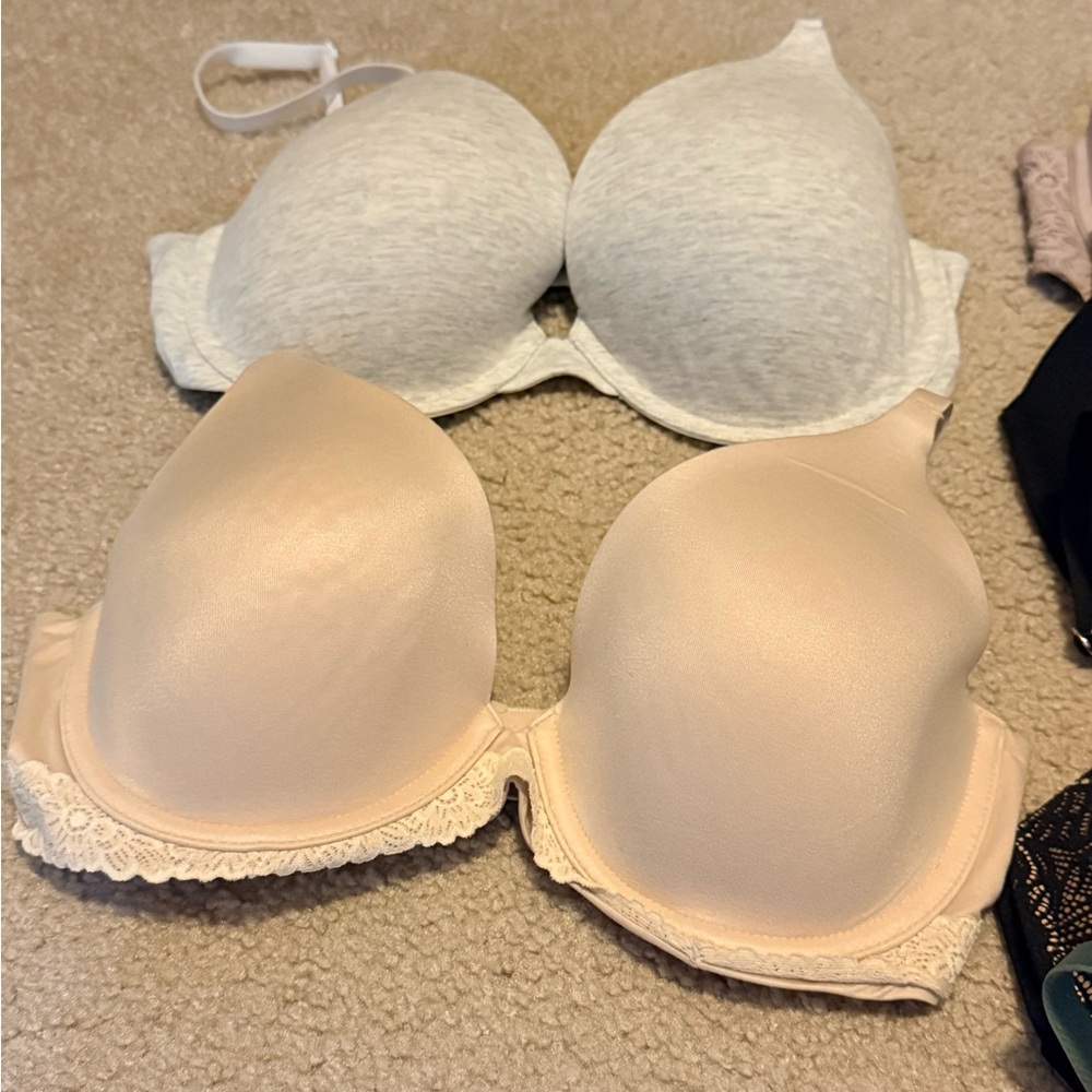 Aerie Lace and Smooth Bra Set - Black, Cream, Green, nude - Picture 3 of 3